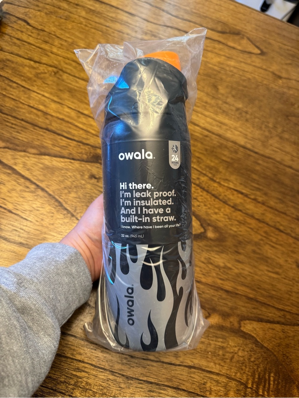 Owala FreeSip Chrome Inferno 32oz
